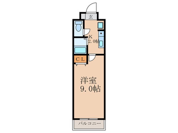 T1キタガタの物件間取画像